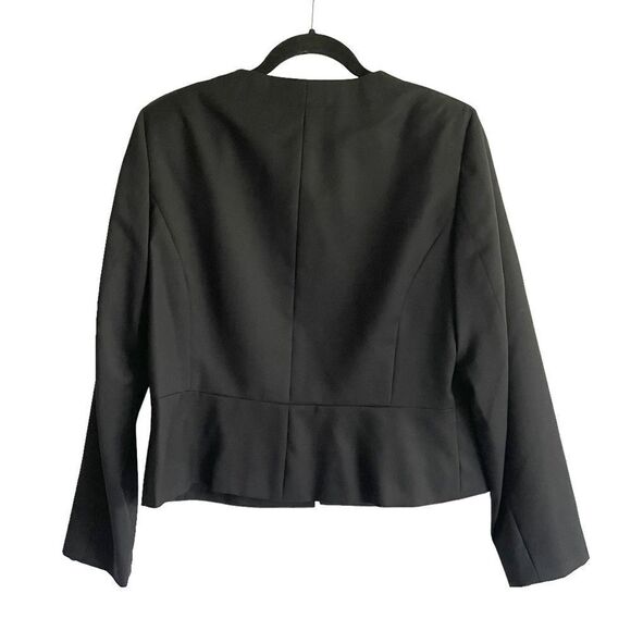 (SOLD) BROOKS BROTHERS 346 Wool Collarless Double Button Front Blazer Black 14 - Picture 7 of 7